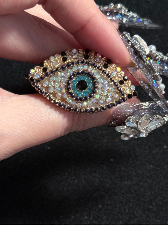 Jewelry - Sparkling Evil Eye ring with Blue Center